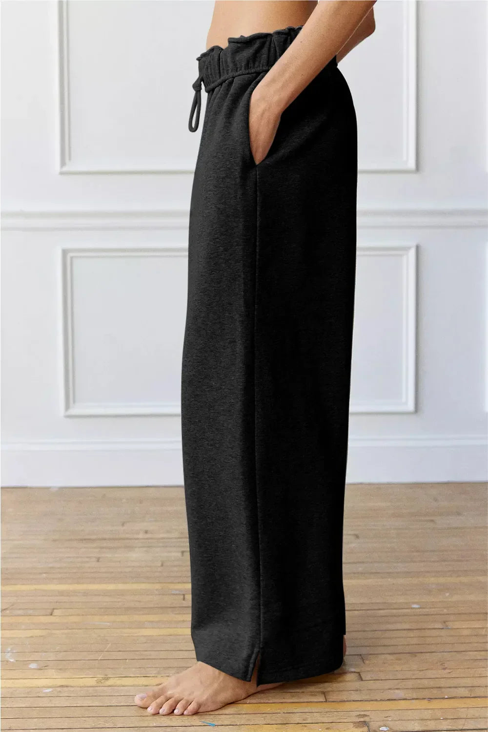 Drawstring Wide Leg Active Pants - tif-shop24.de
