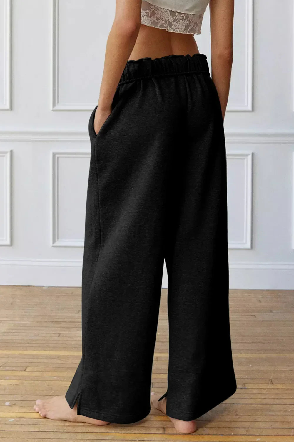 Drawstring Wide Leg Active Pants - tif-shop24.de