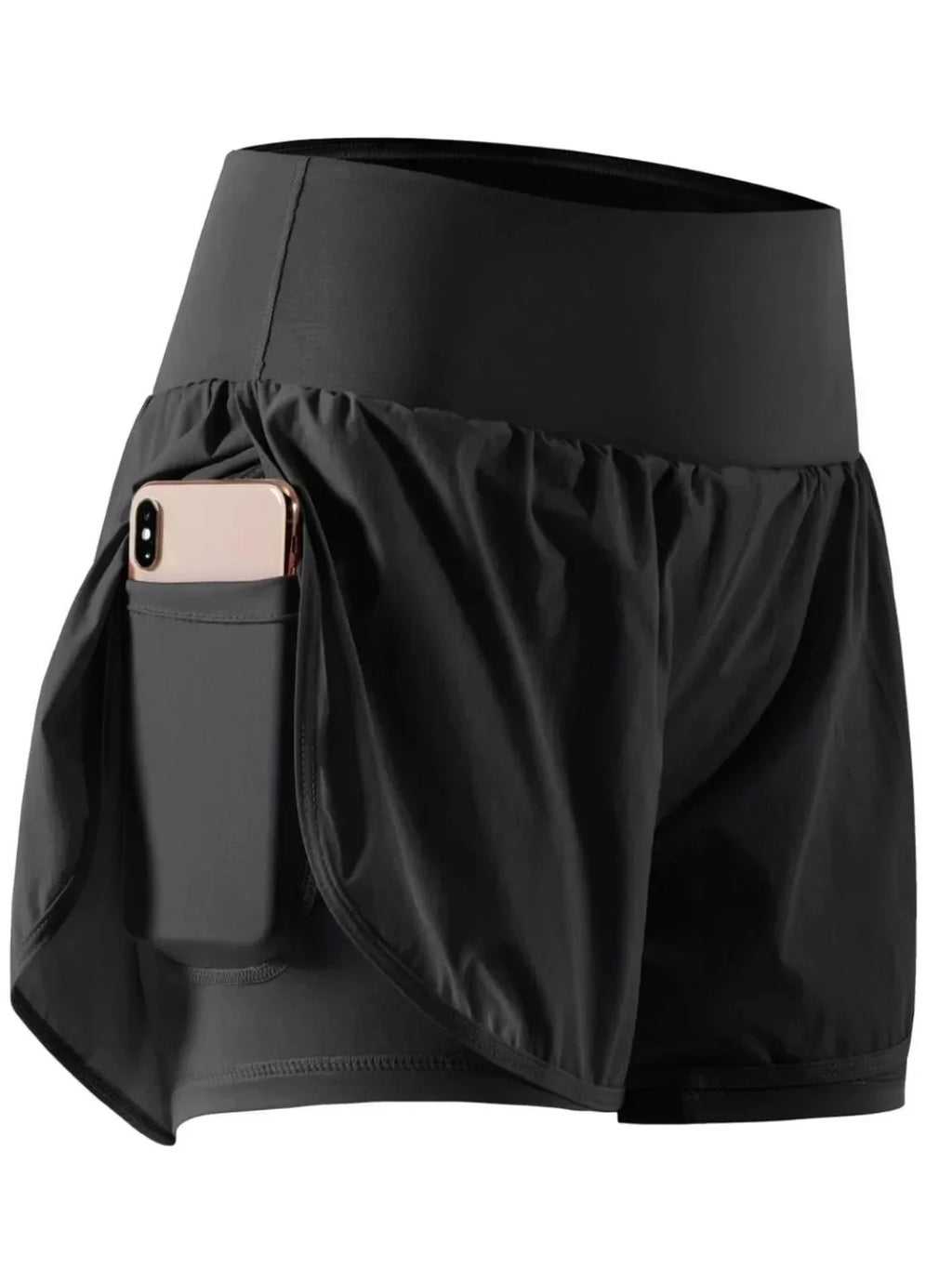 Pocketed High Waist Active Shorts - tif-shop24.de
