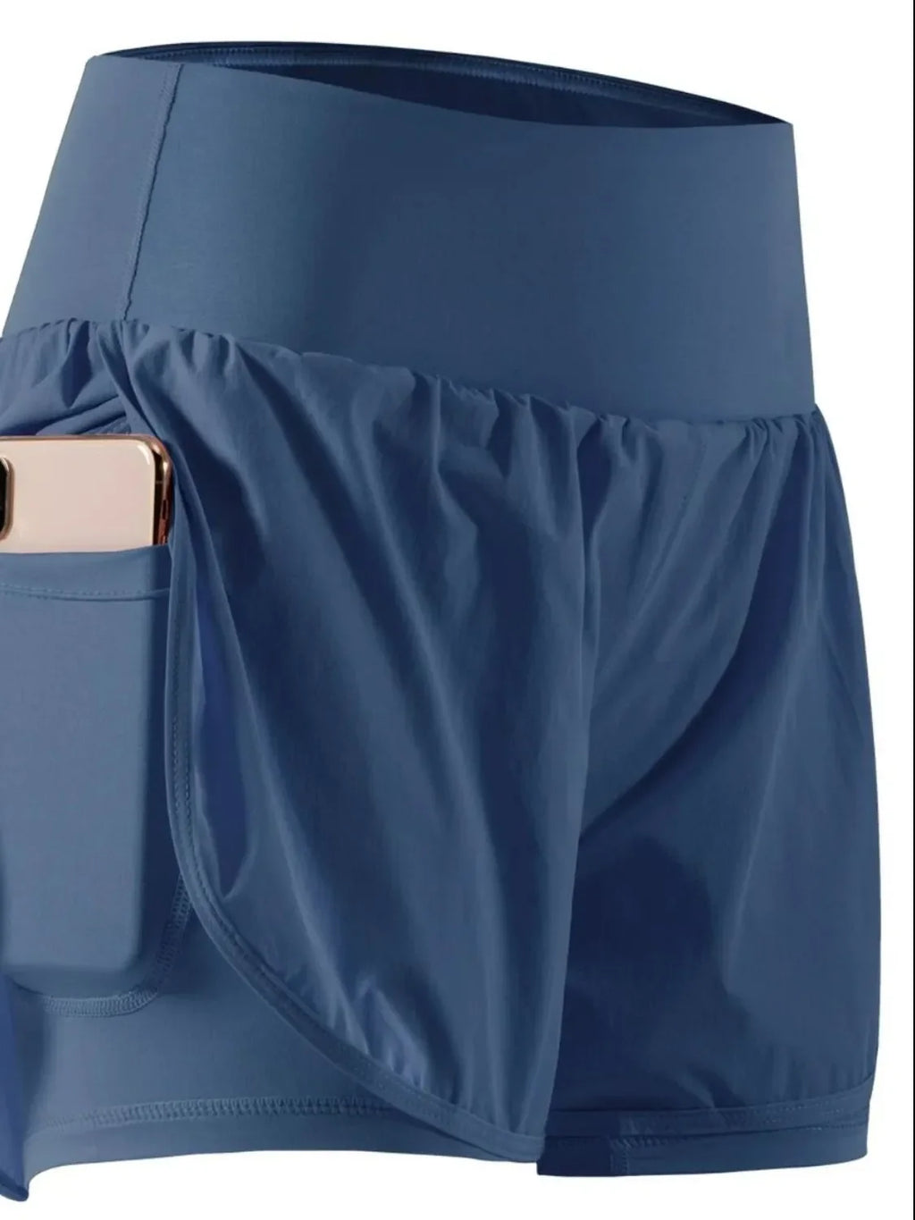 Pocketed High Waist Active Shorts - tif-shop24.de