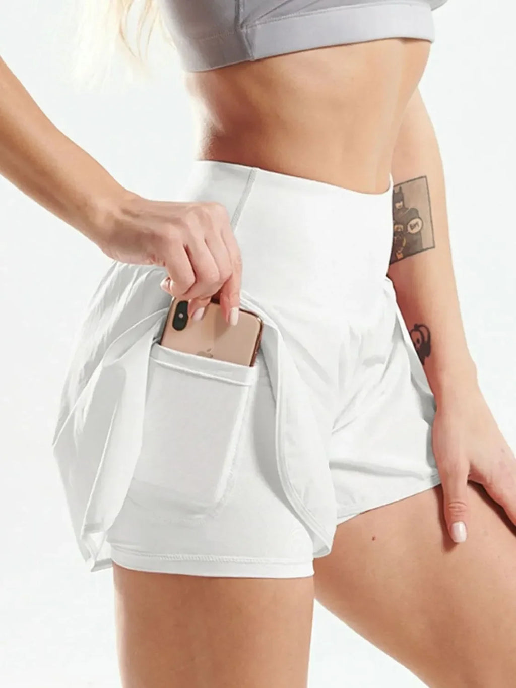 Pocketed High Waist Active Shorts - tif-shop24.de