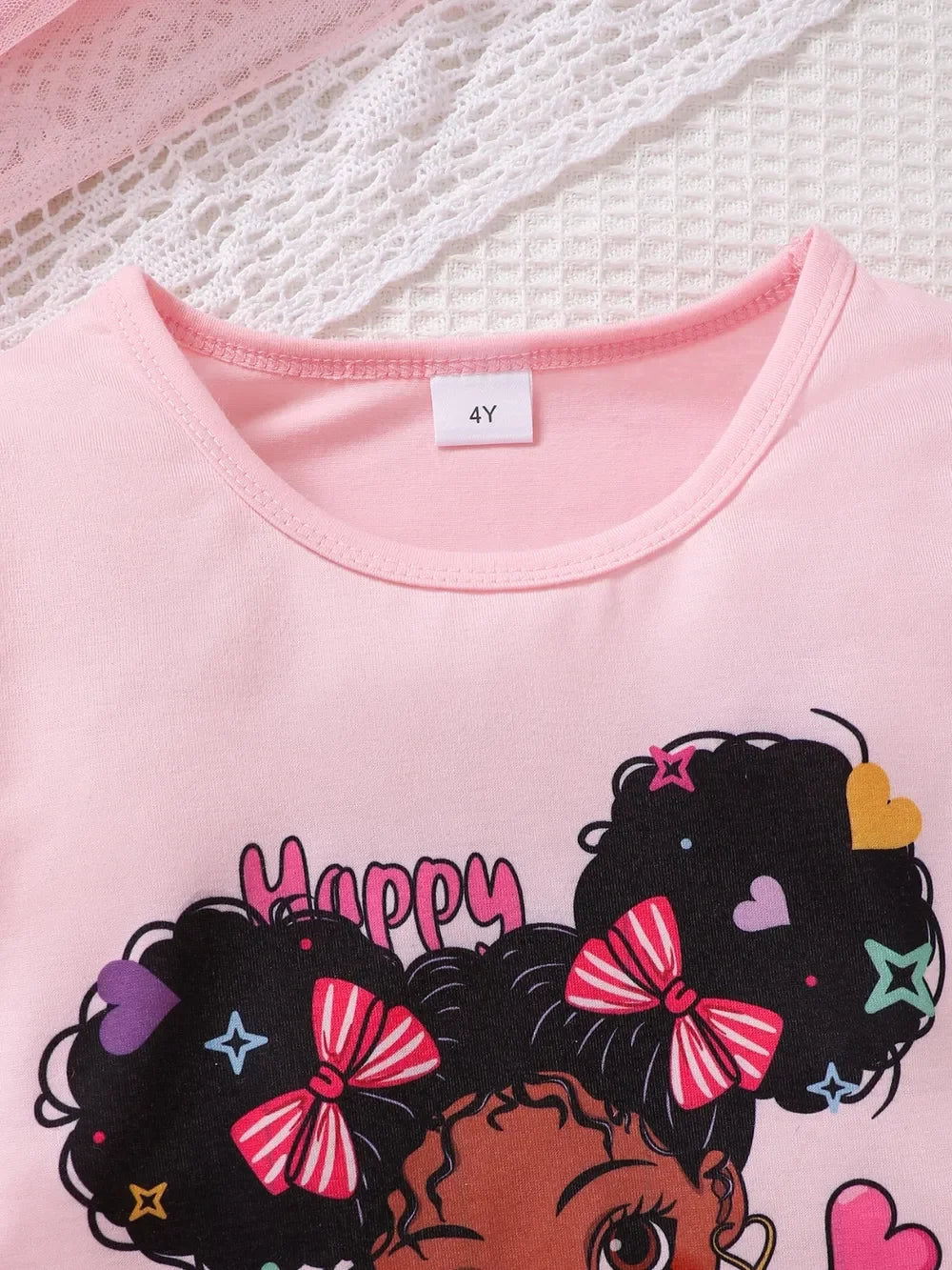 Children's Cartoon Graphic Top and Pants Set - tif-shop24.de