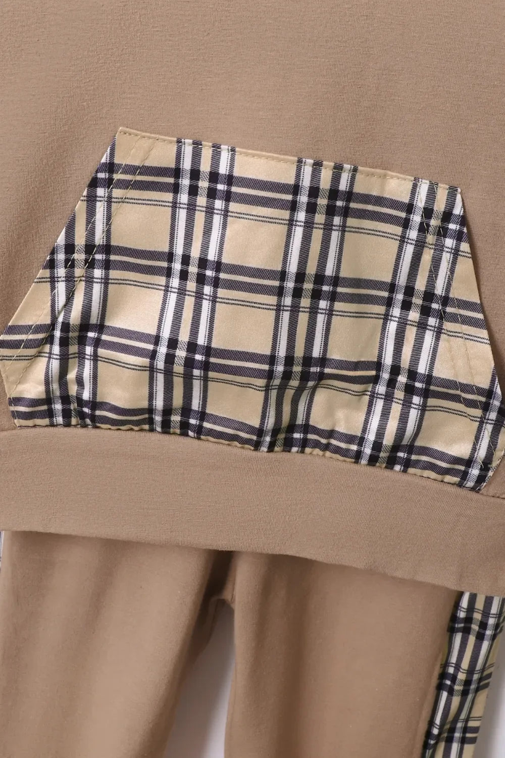 Children's Plaid Hoodie and pants Set - tif-shop24.de