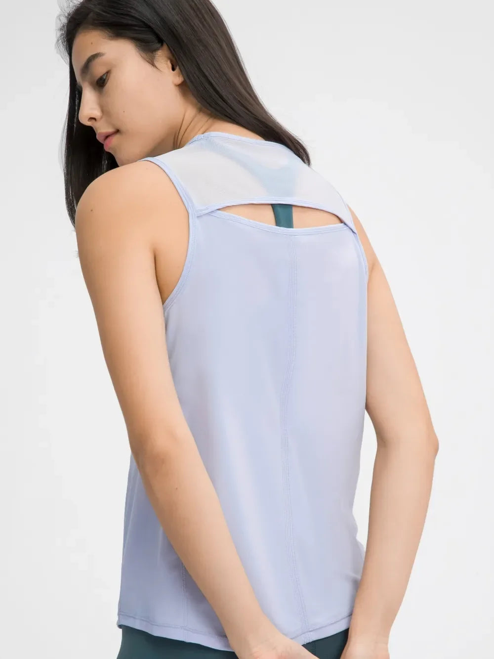 Millennia Cutout Back Round Neck Active Tank - tif-shop24.de