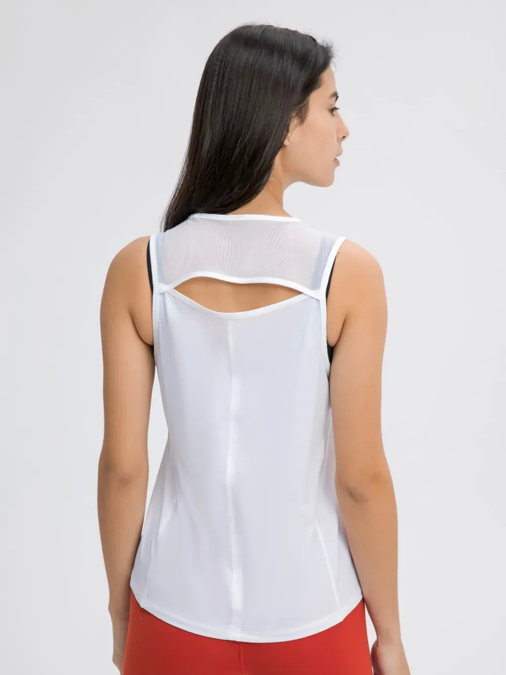 Millennia Cutout Back Round Neck Active Tank - tif-shop24.de