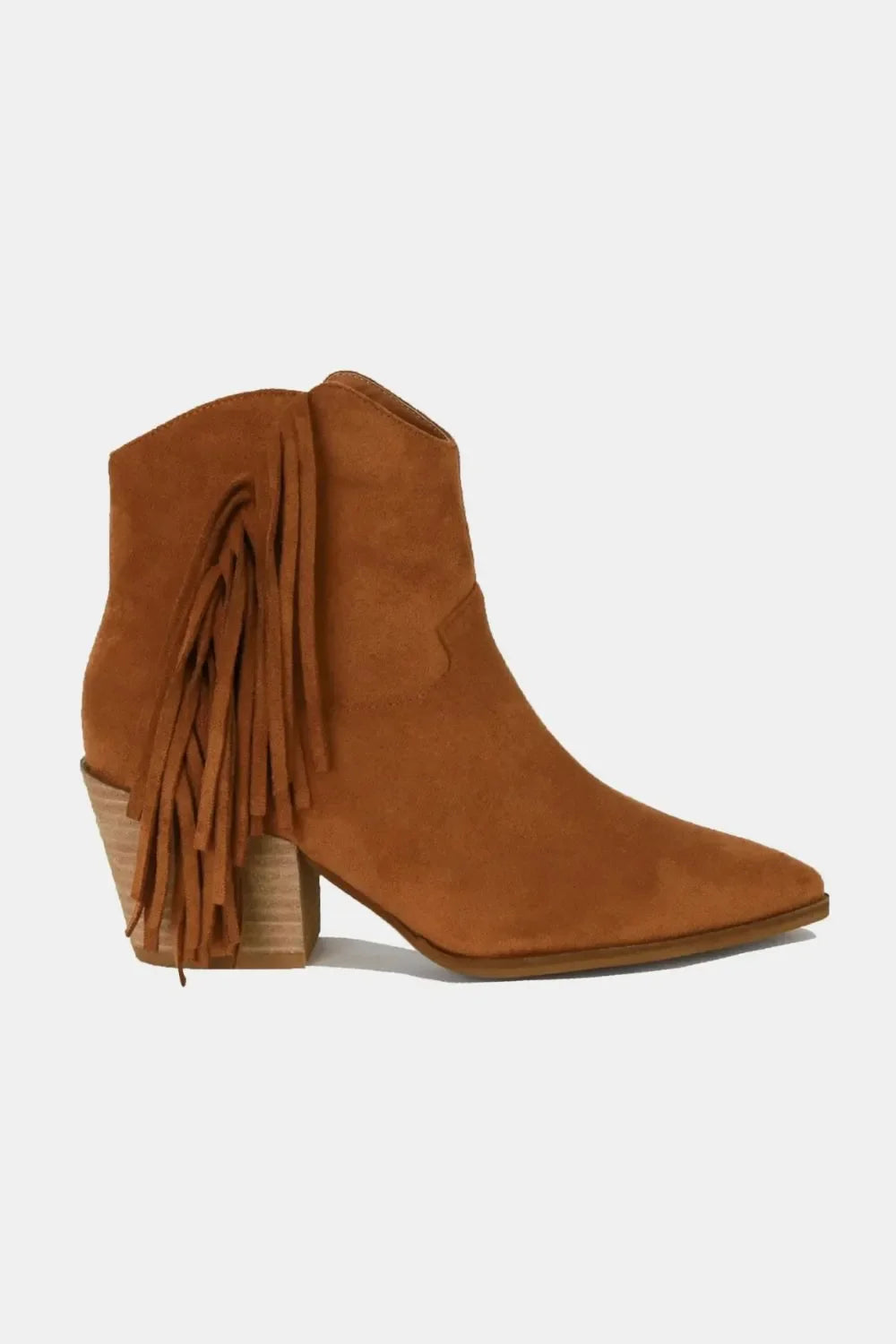 Beast Fashion Suede Fringe Point Toe Ankle Boots - tif-shop24.de
