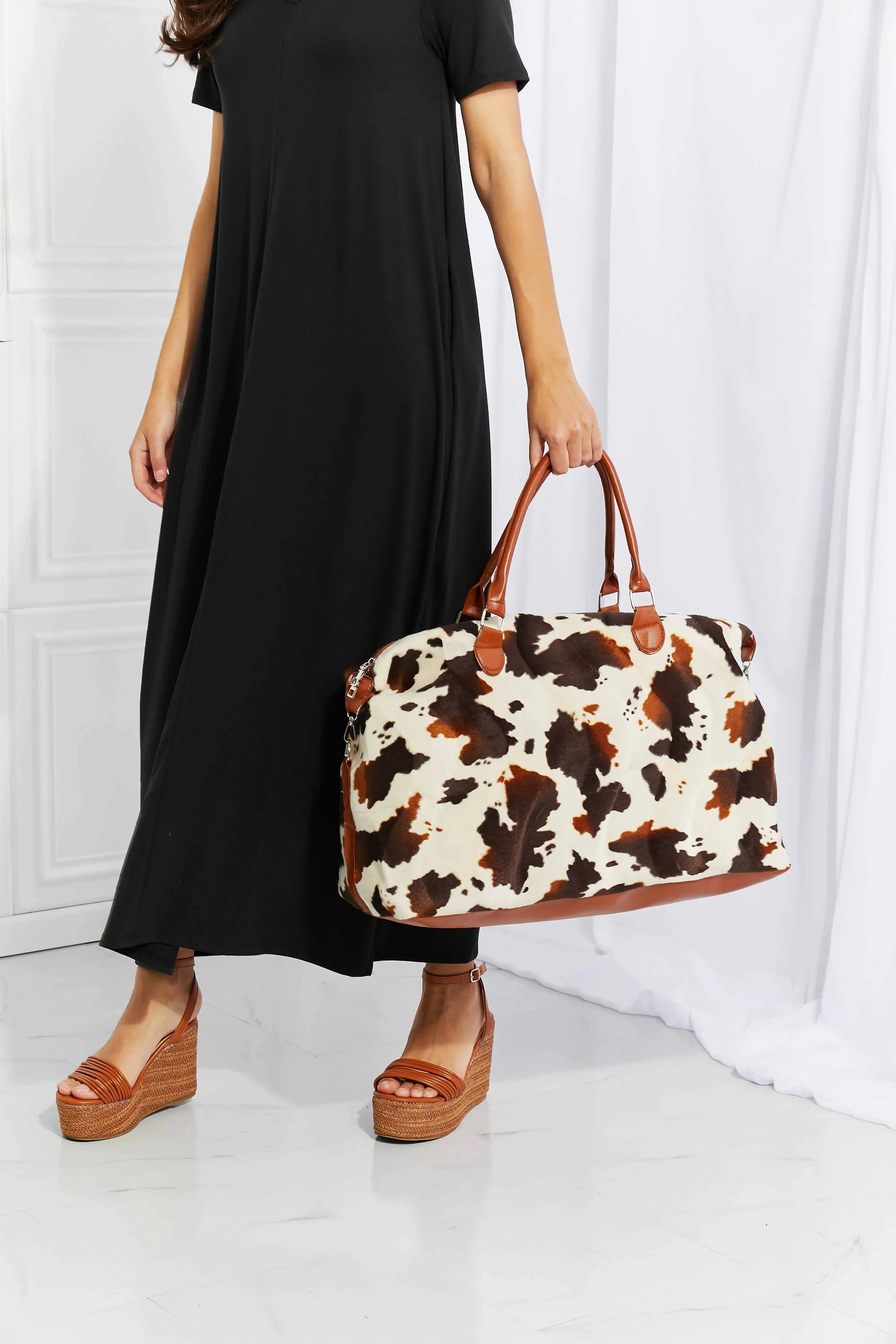 Animal Print Plush Weekender Bag - tif-shop24.de