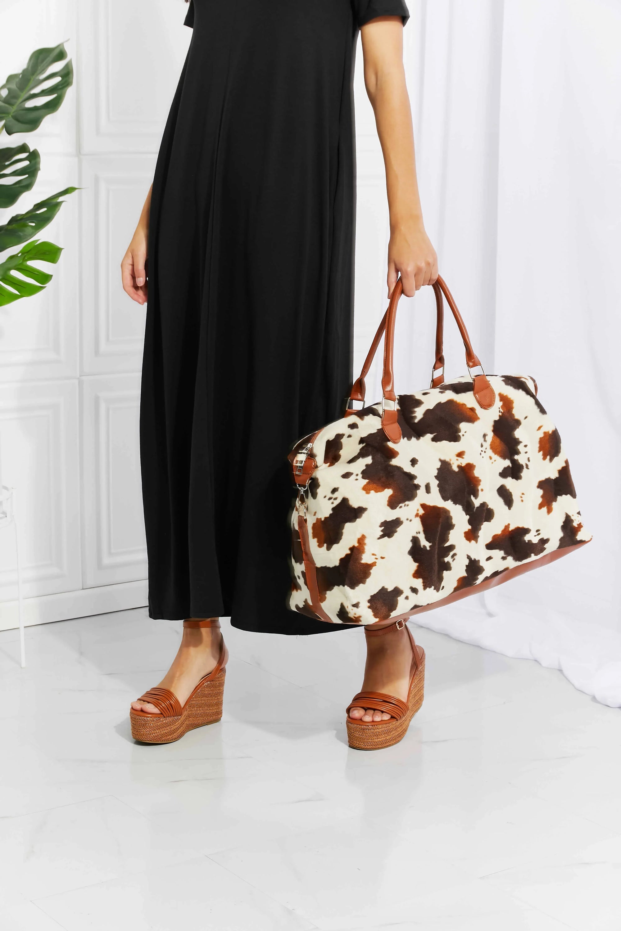 Animal Print Plush Weekender Bag - tif-shop24.de