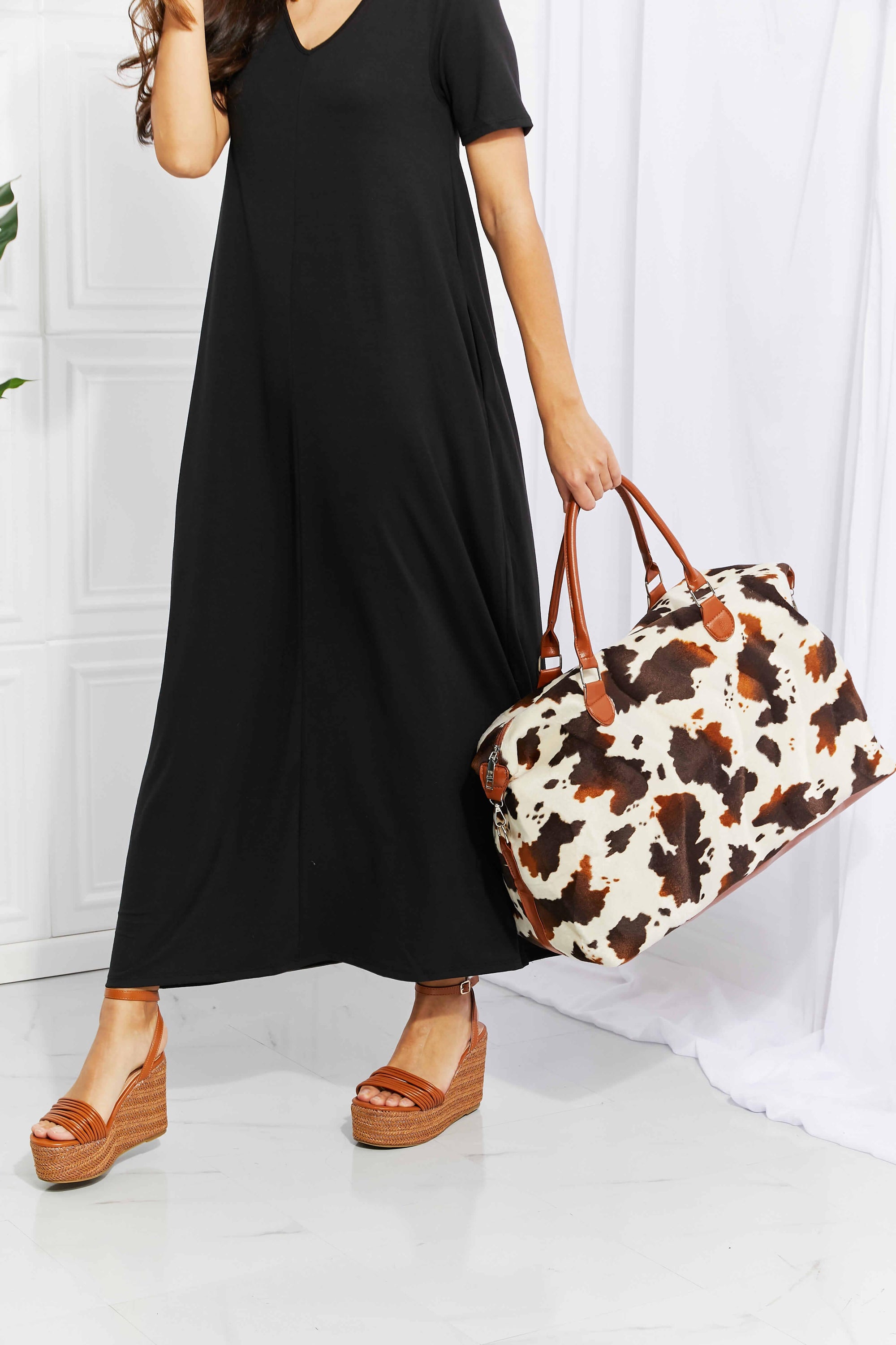 Animal Print Plush Weekender Bag - tif-shop24.de