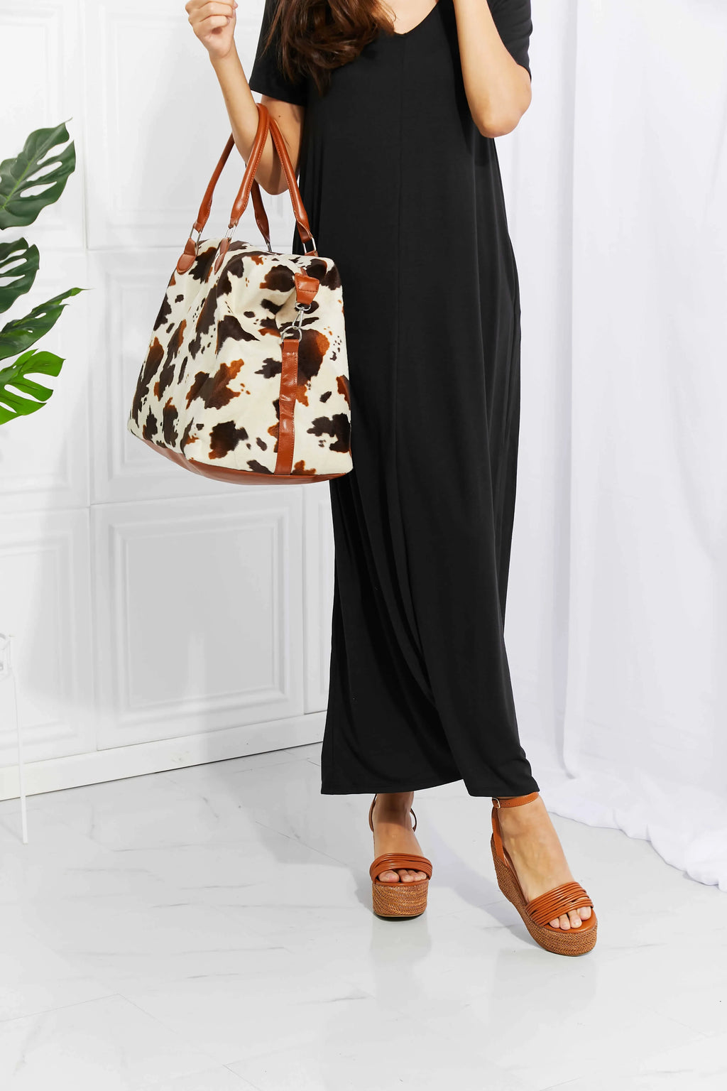 Animal Print Plush Weekender Bag - tif-shop24.de