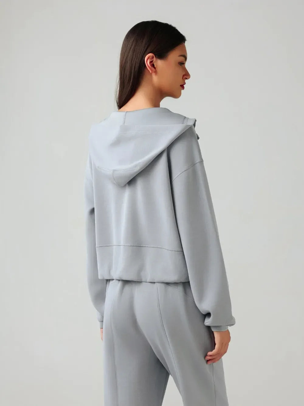 Millennia Zip Up Dropped Shouder Active Hooded - tif-shop24.de