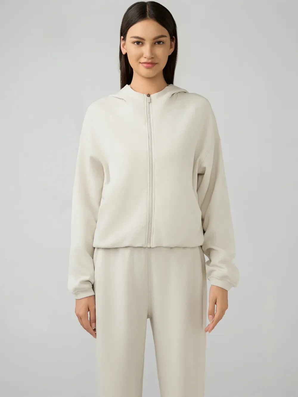 Millennia Zip Up Dropped Shouder Active Hooded - tif-shop24.de