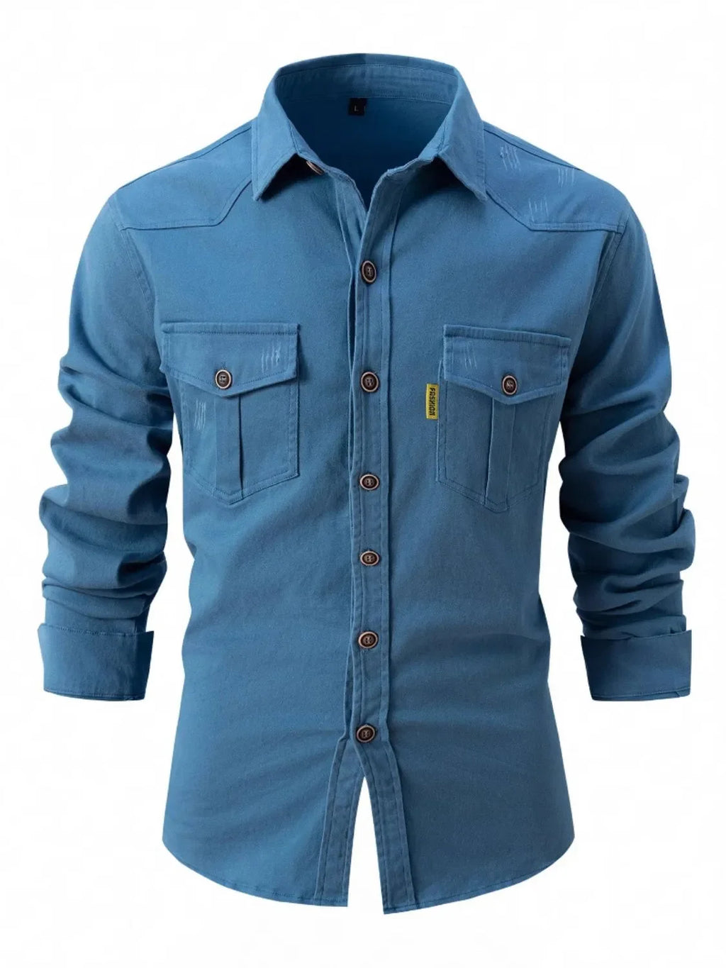Men's Full Size Button Up Long Sleeve Shirt Plus Size - tif-shop24.de
