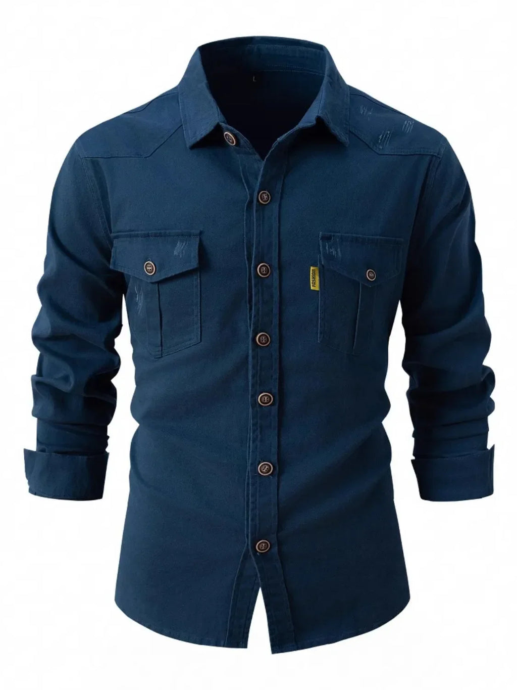 Men's Full Size Button Up Long Sleeve Shirt Plus Size - tif-shop24.de