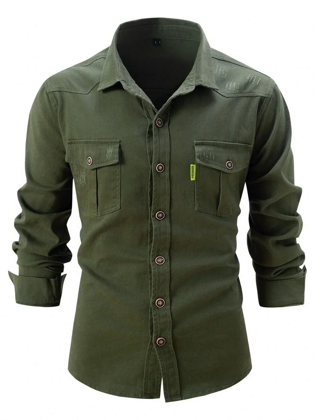 Men's Full Size Button Up Long Sleeve Shirt Plus Size - tif-shop24.de