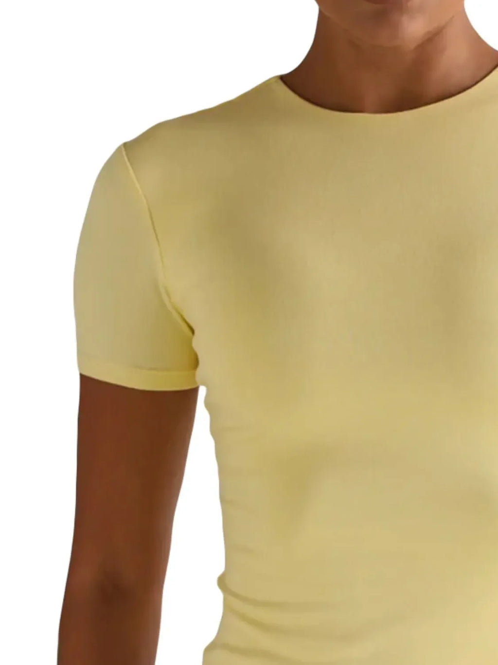 Round Neck Short Sleeve Swim Top - tif-shop24.de