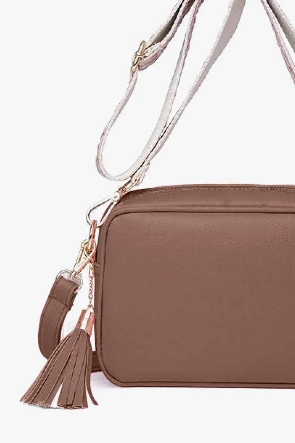 PU Leather Tassel Crossbody Bag - tif-shop24.de