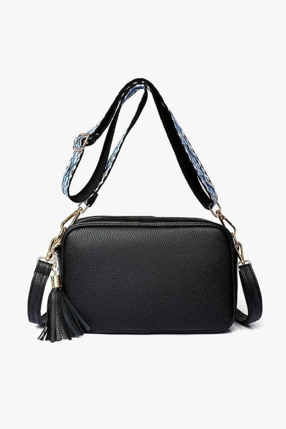 PU Leather Tassel Crossbody Bag - tif-shop24.de