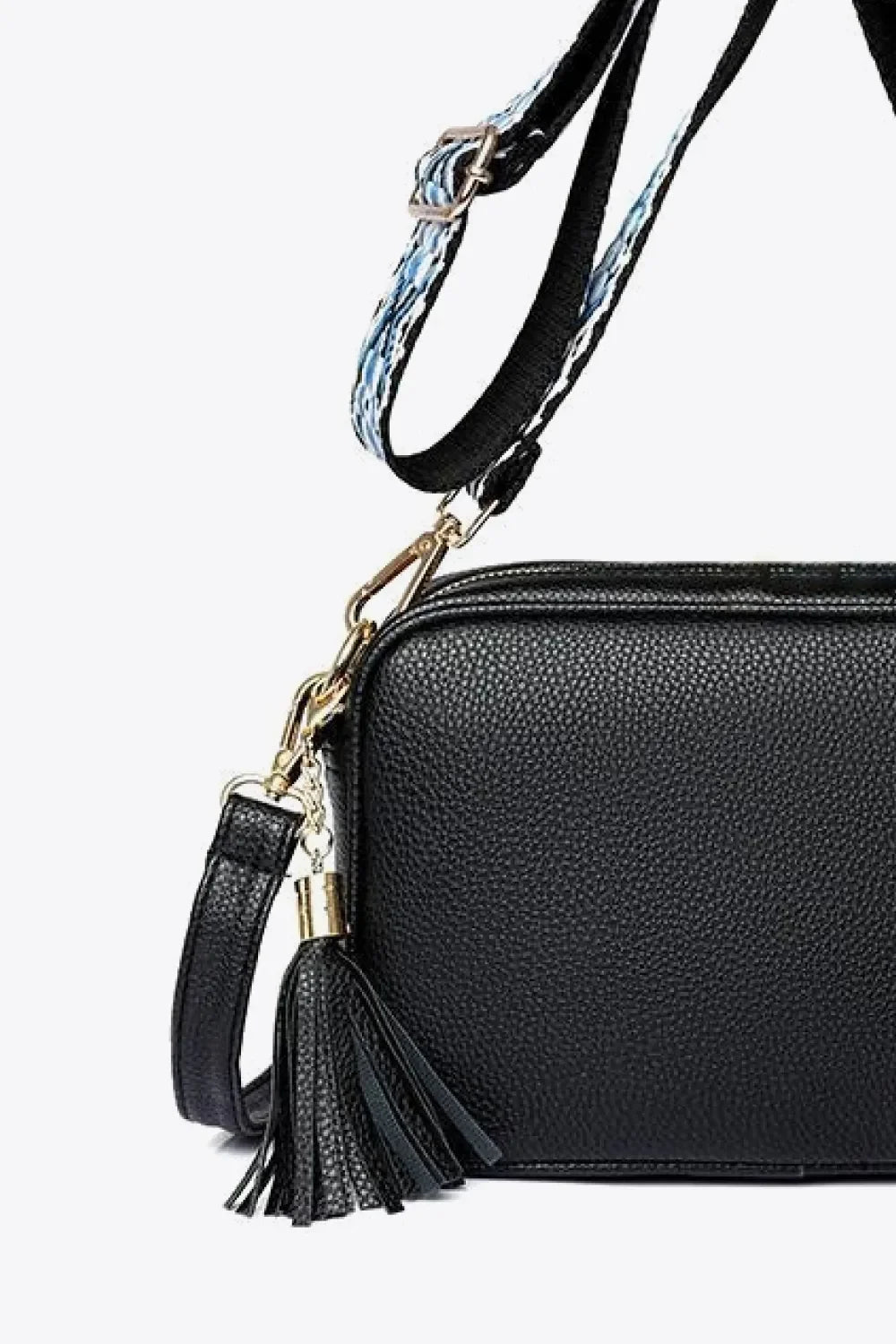PU Leather Tassel Crossbody Bag - tif-shop24.de