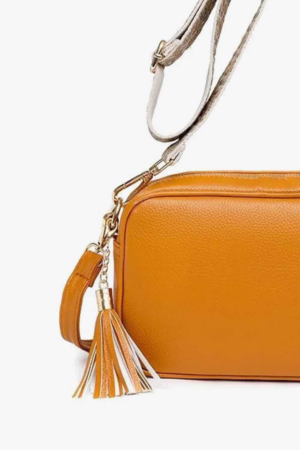 PU Leather Tassel Crossbody Bag - tif-shop24.de