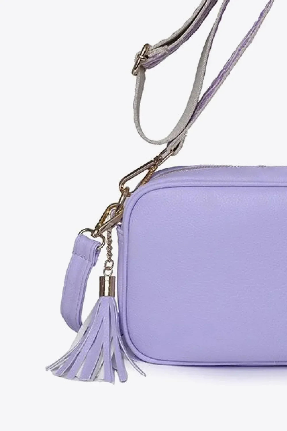 PU Leather Tassel Crossbody Bag - tif-shop24.de