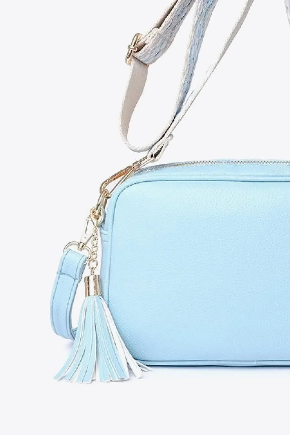 PU Leather Tassel Crossbody Bag - tif-shop24.de