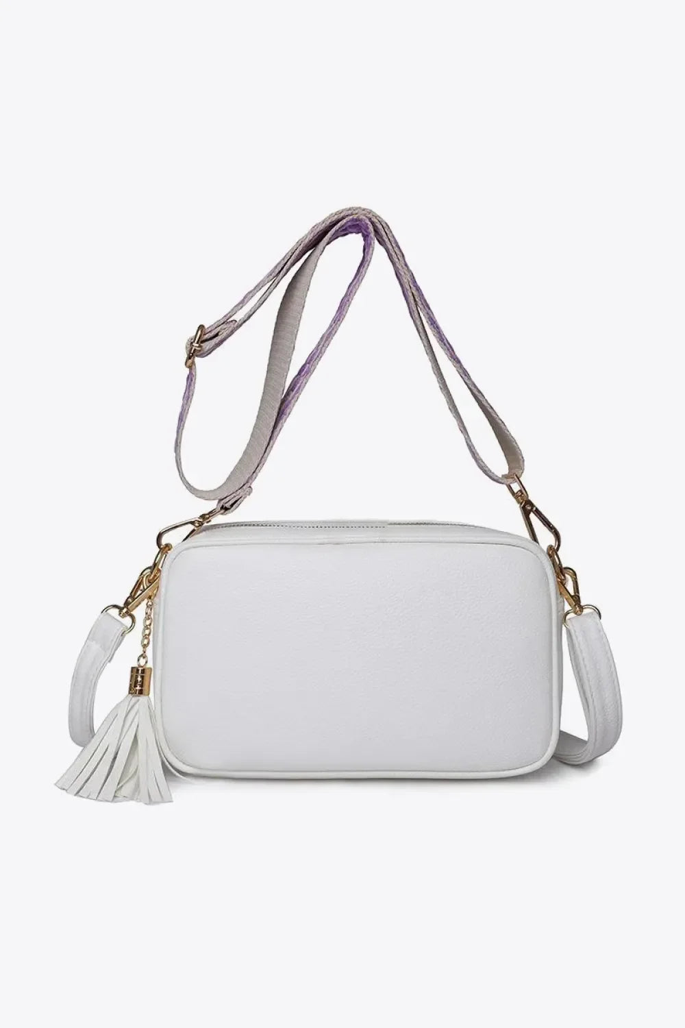 PU Leather Tassel Crossbody Bag - tif-shop24.de