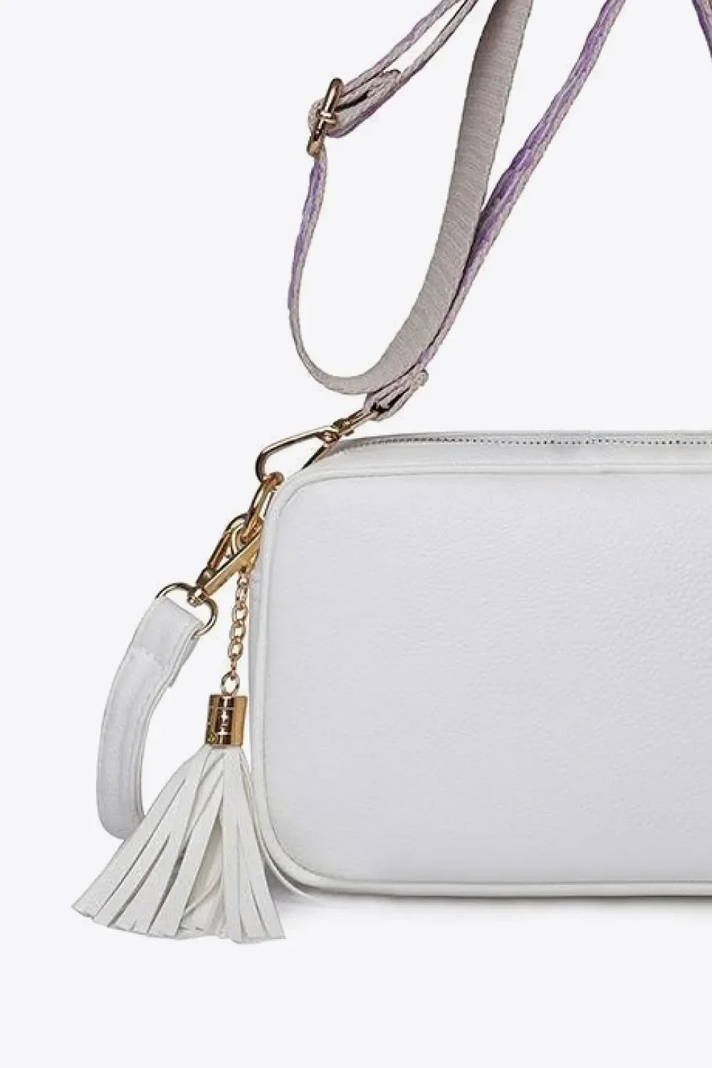 PU Leather Tassel Crossbody Bag - tif-shop24.de