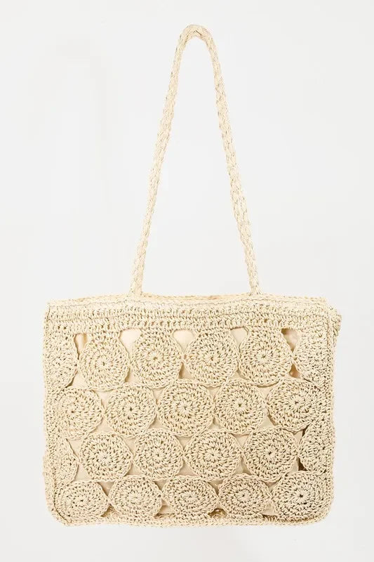 Fame Square Braided Pattern Tote Bag - tif-shop24.de