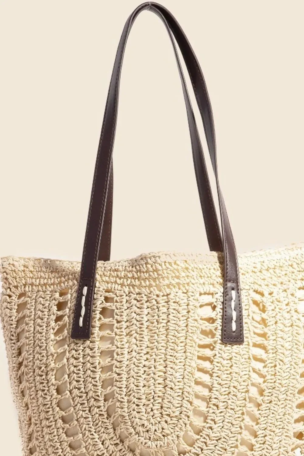 Fame Straw Braided Rounded Tote Bag - tif-shop24.de