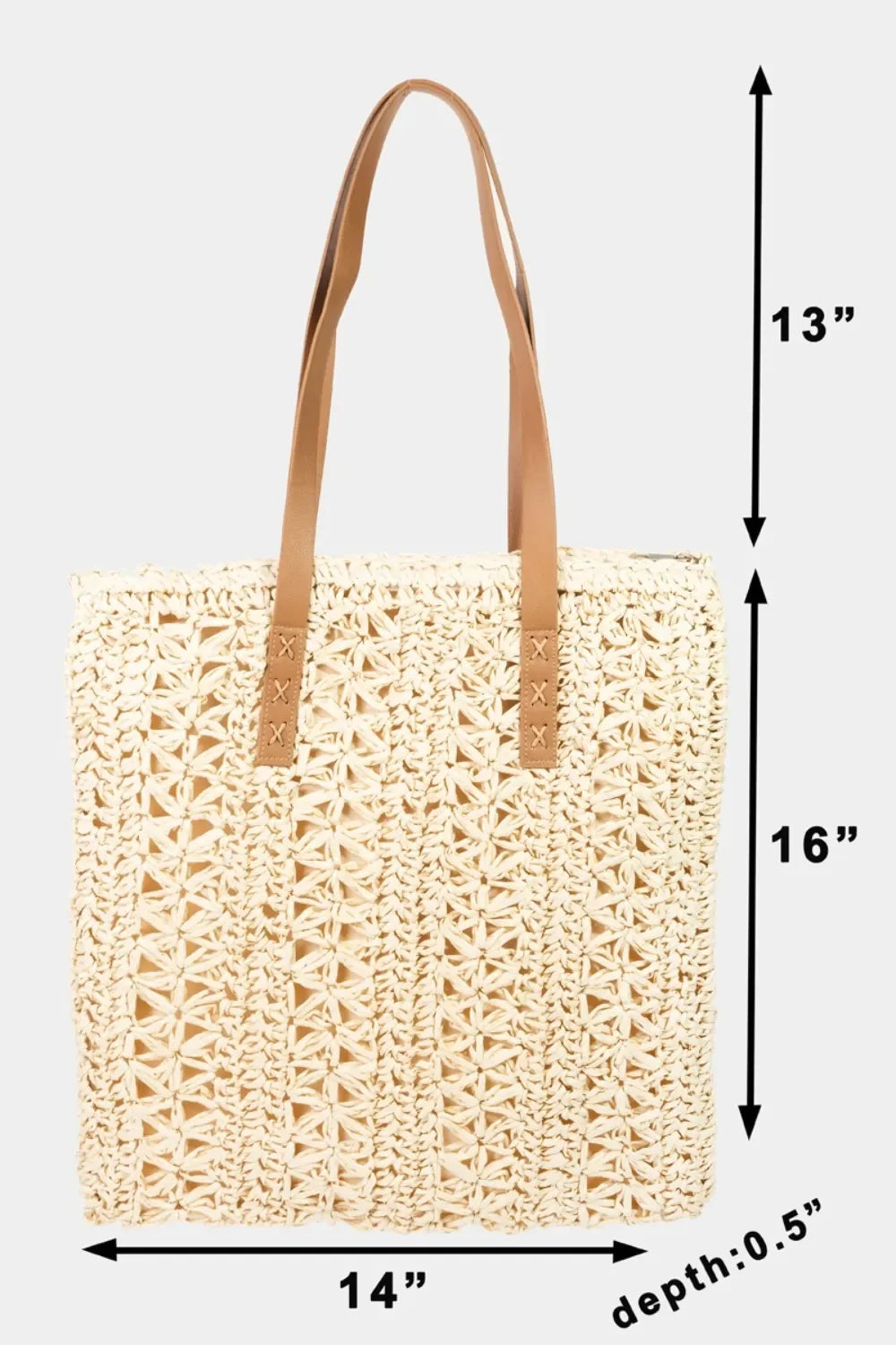 Fame Straw Braided Tote Bag - tif-shop24.de