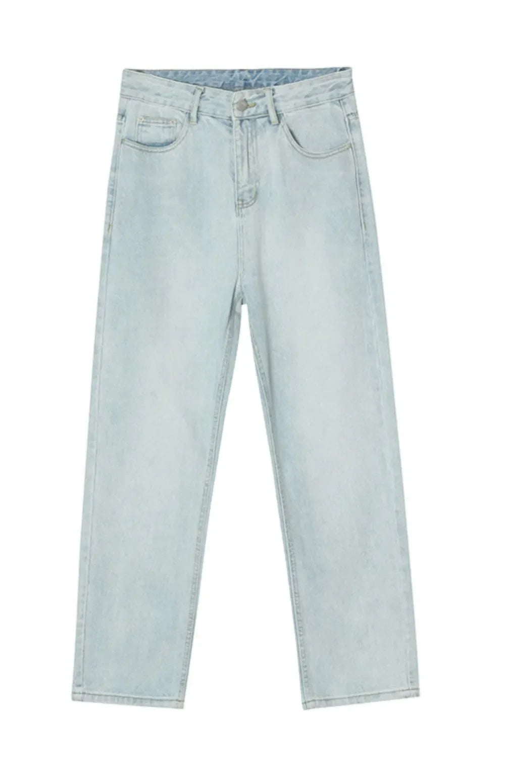 Washed Straight-Leg Slim Jeans - tif-shop24.de