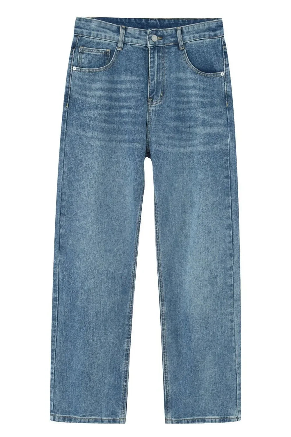 Washed Straight-Leg Slim Jeans - tif-shop24.de