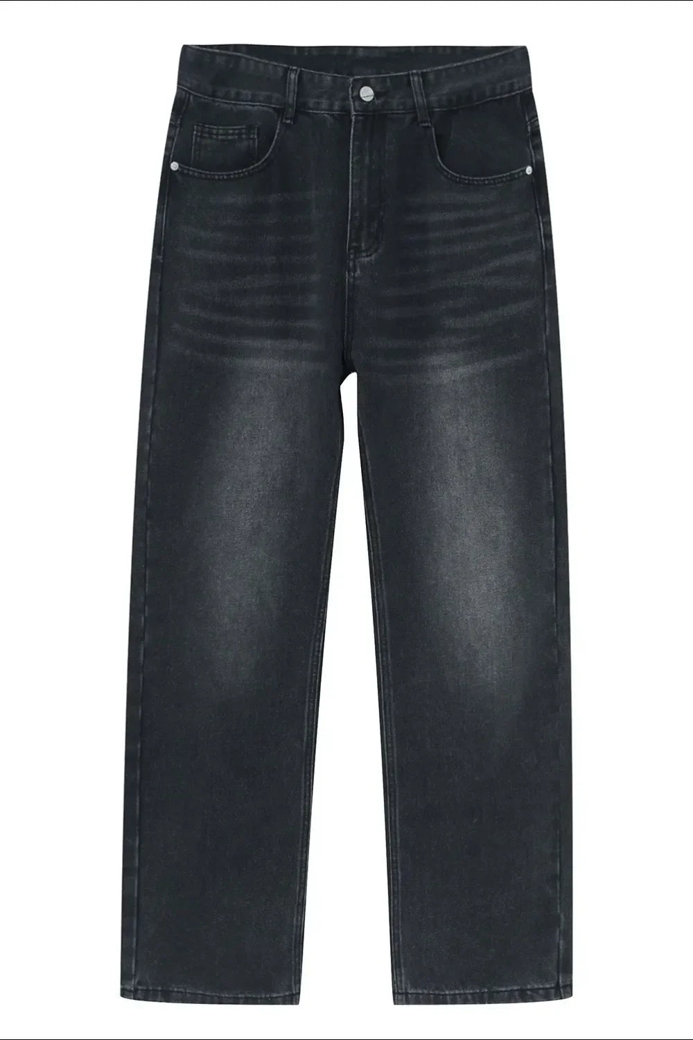 Washed Straight-Leg Slim Jeans - tif-shop24.de