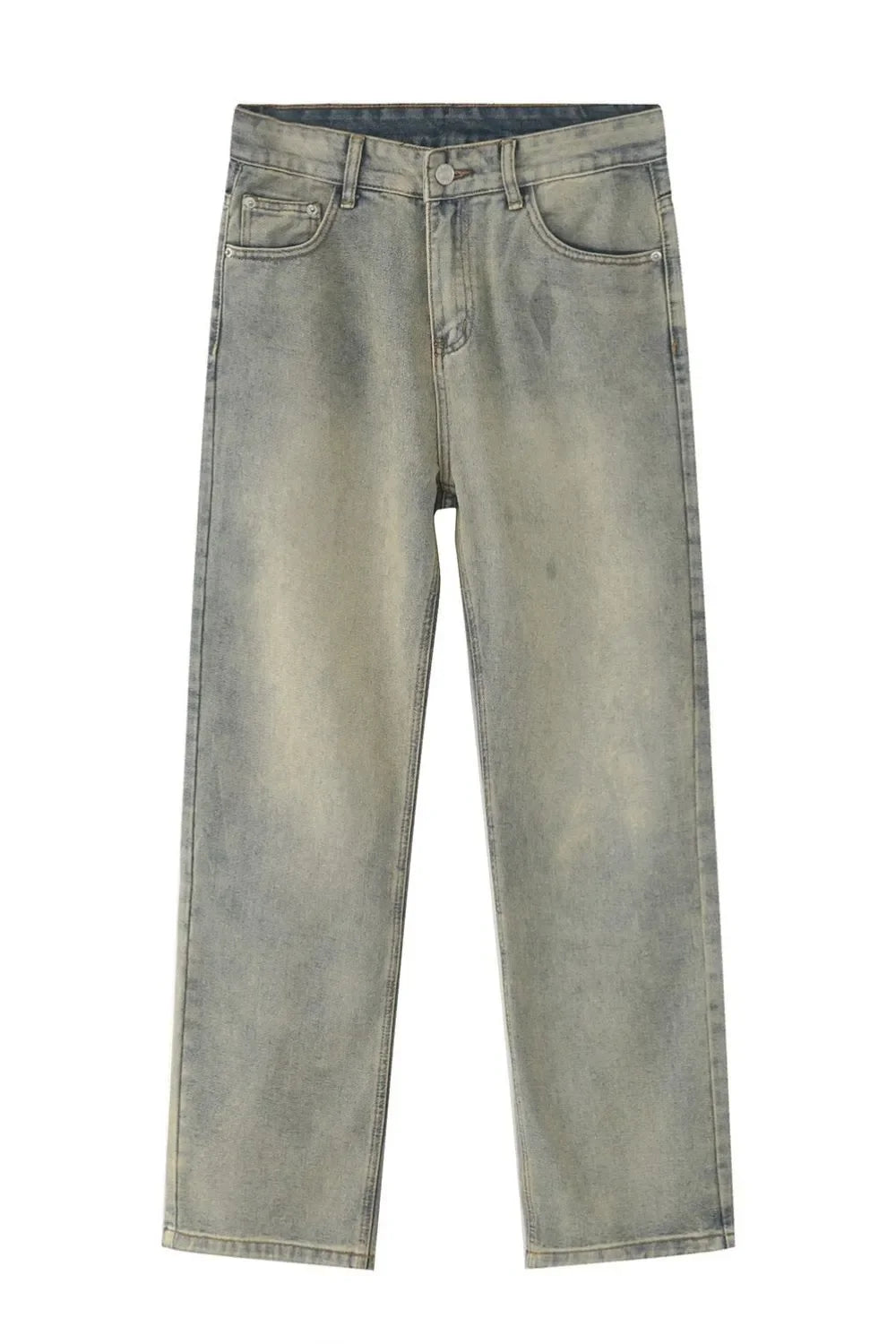 Washed Straight-Leg Slim Jeans - tif-shop24.de