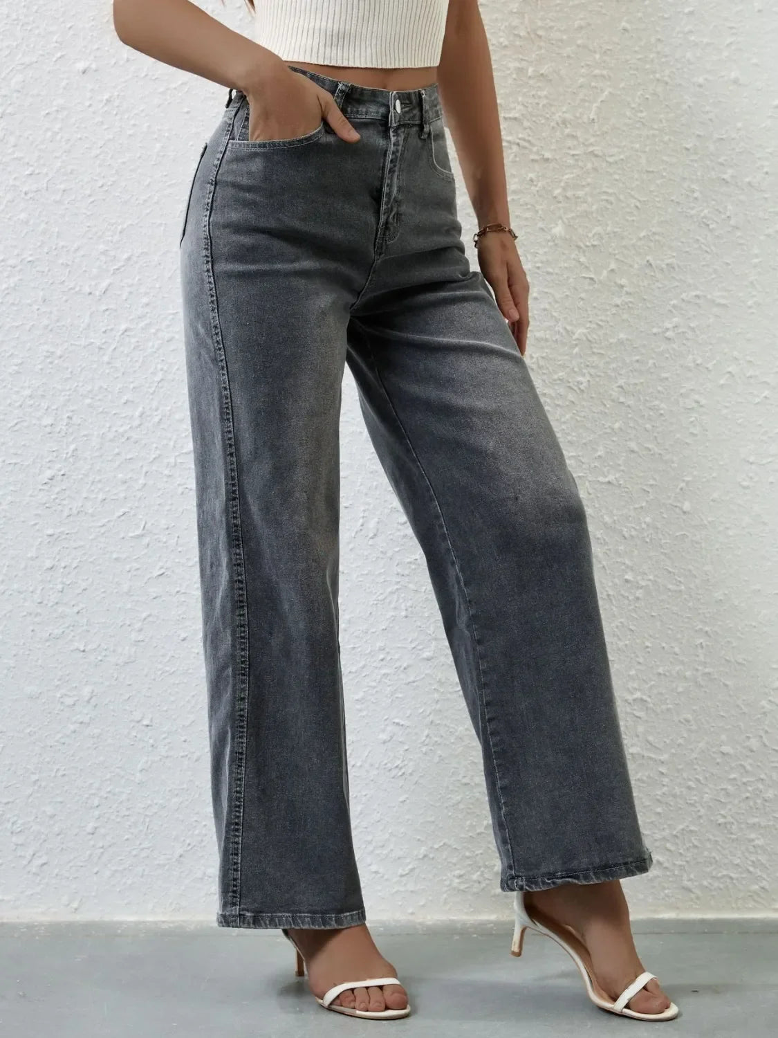 High Rise Wide Leg Jeans - tif-shop24.de