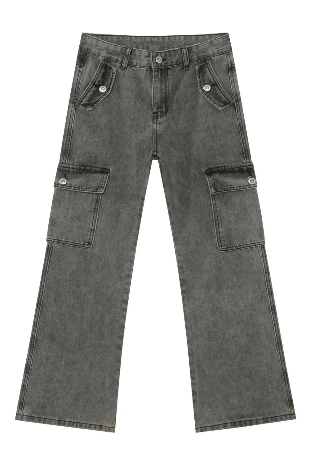 Men's Straight Leg Jeans with Cargo Pockets - tif-shop24.de