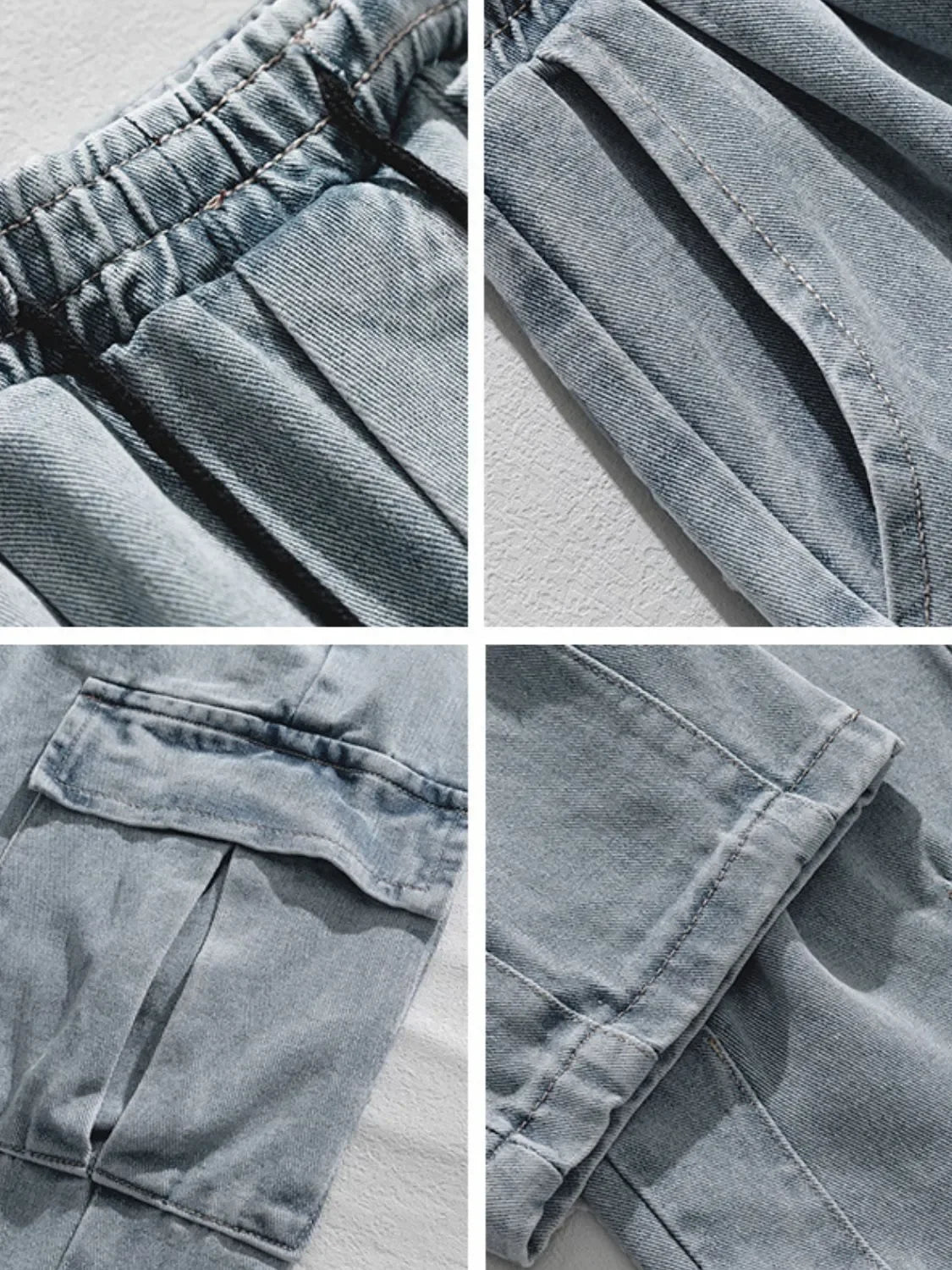 Men's Plus Size Baggy Jeans with Pockets - tif-shop24.de