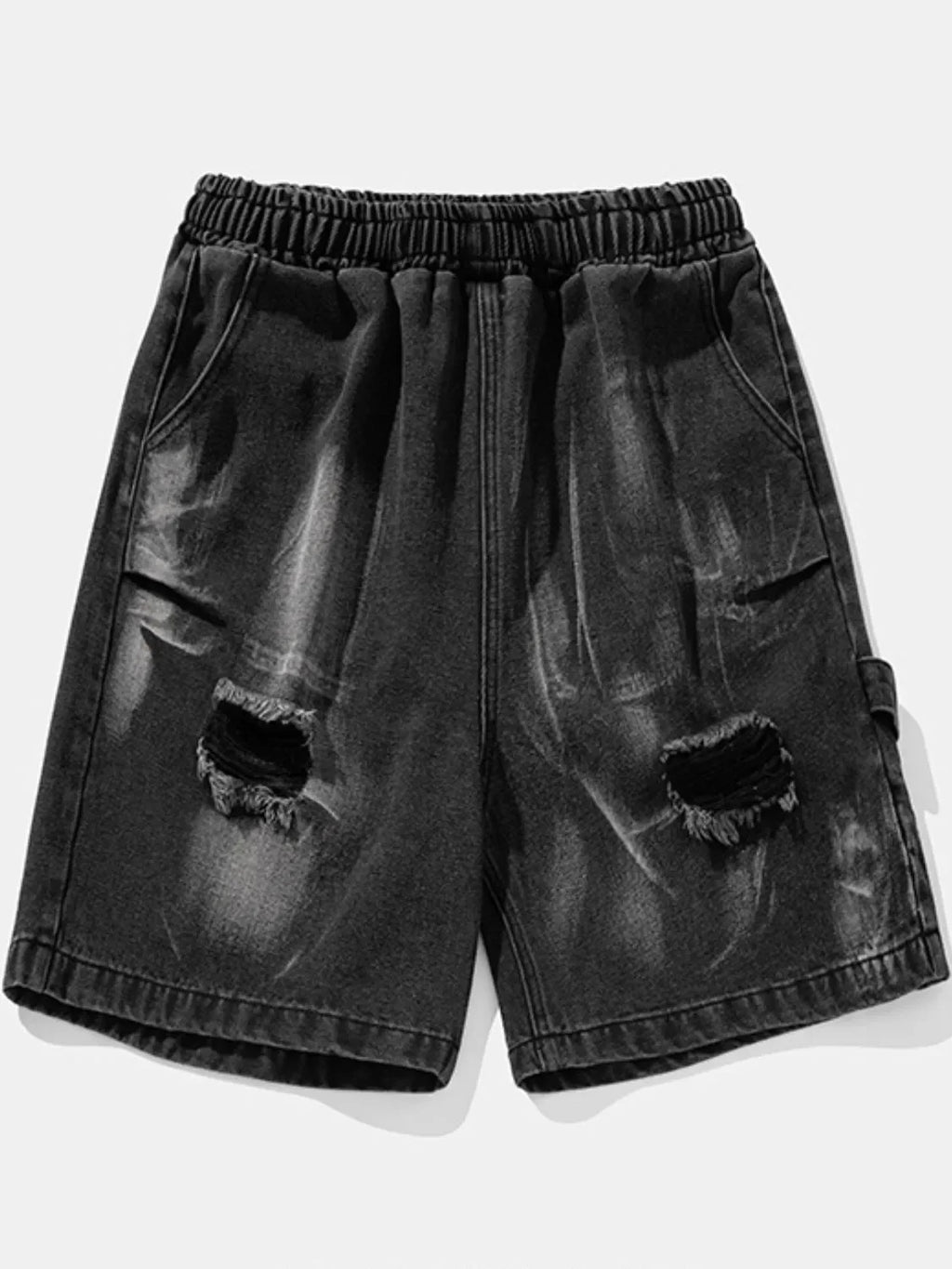 Men's Plus Size Distressed Denim Shorts - tif-shop24.de