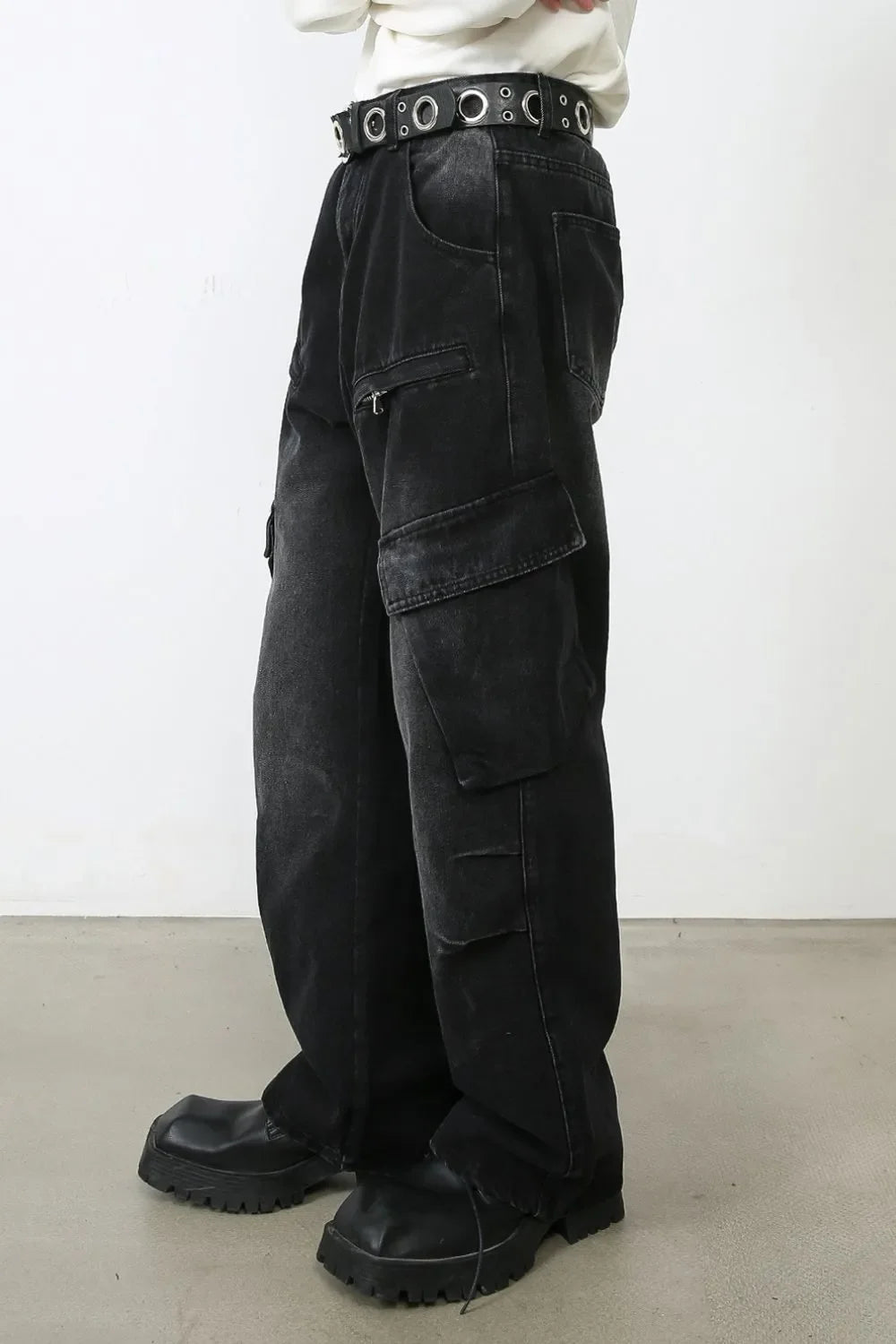 Men's Baggy Jeans with Cargo Pockets - tif-shop24.de