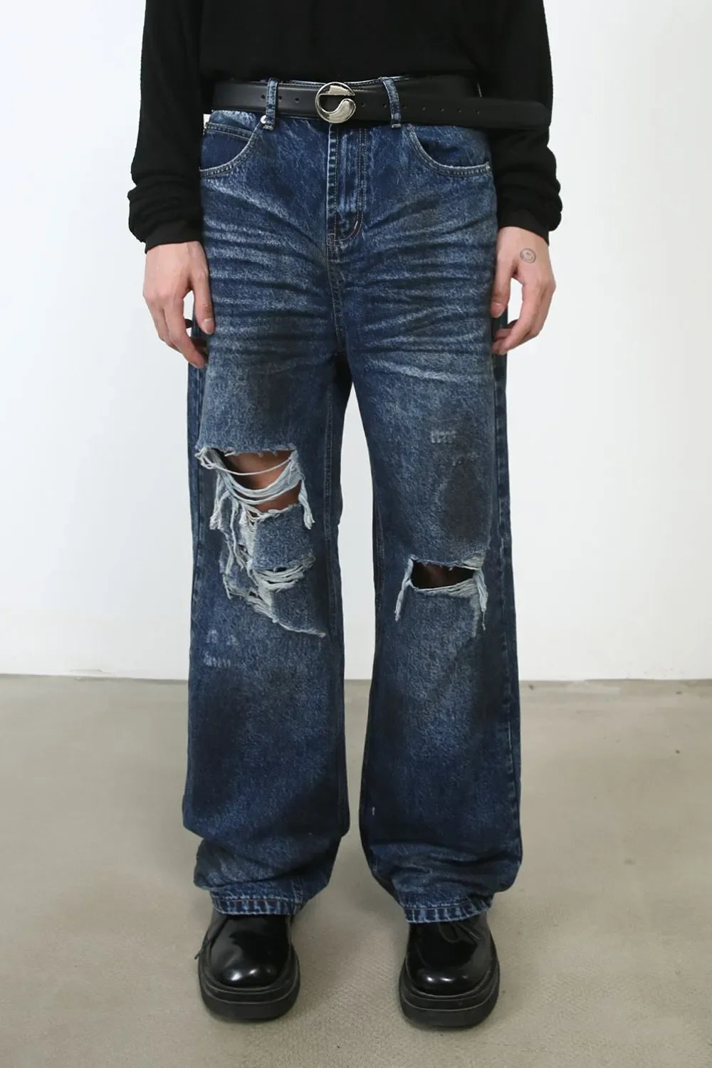 Men's Distressed Jeans with Pockets - tif-shop24.de