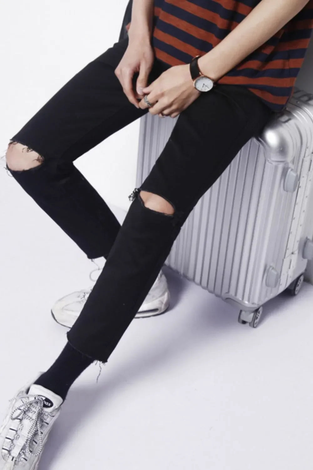 Men's Distressed Skinny Jeans - tif-shop24.de