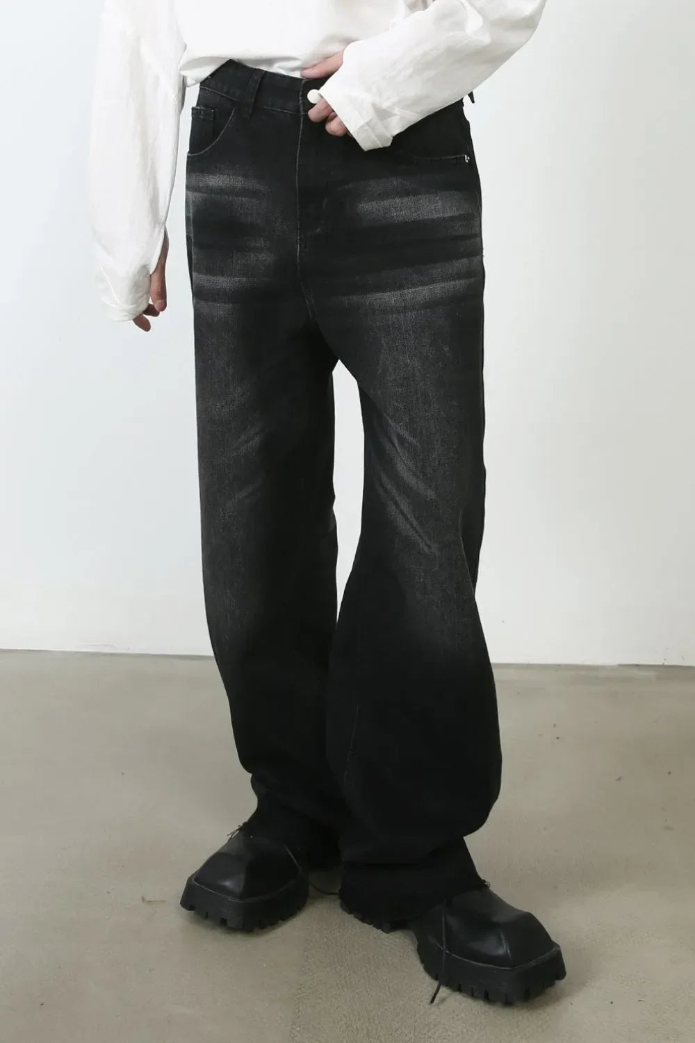 Men's Frayed Hem Jeans - tif-shop24.de