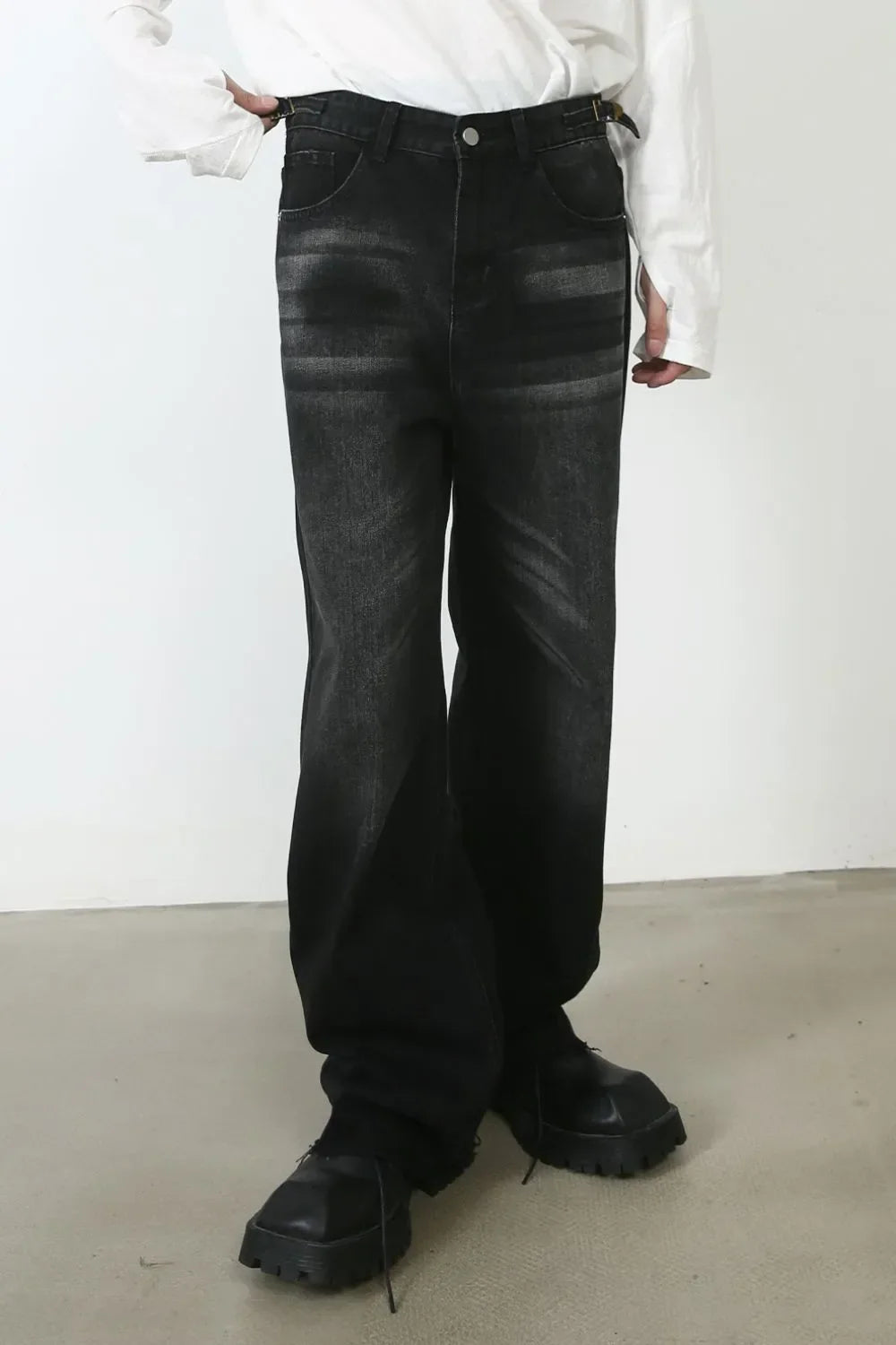 Men's Frayed Hem Jeans - tif-shop24.de