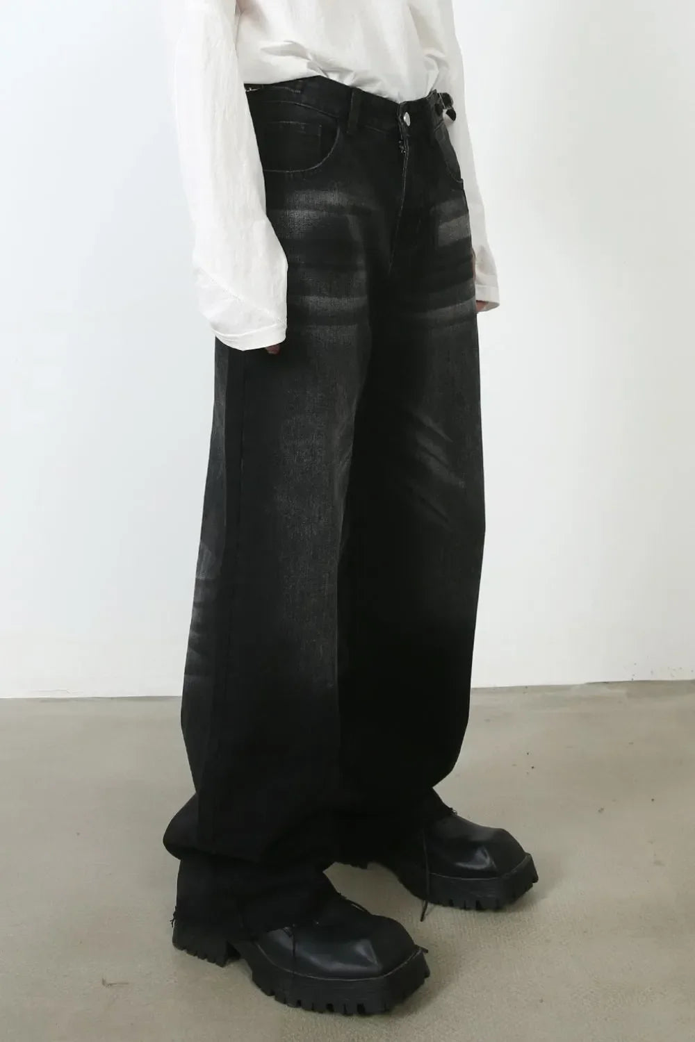 Men's Frayed Hem Jeans - tif-shop24.de