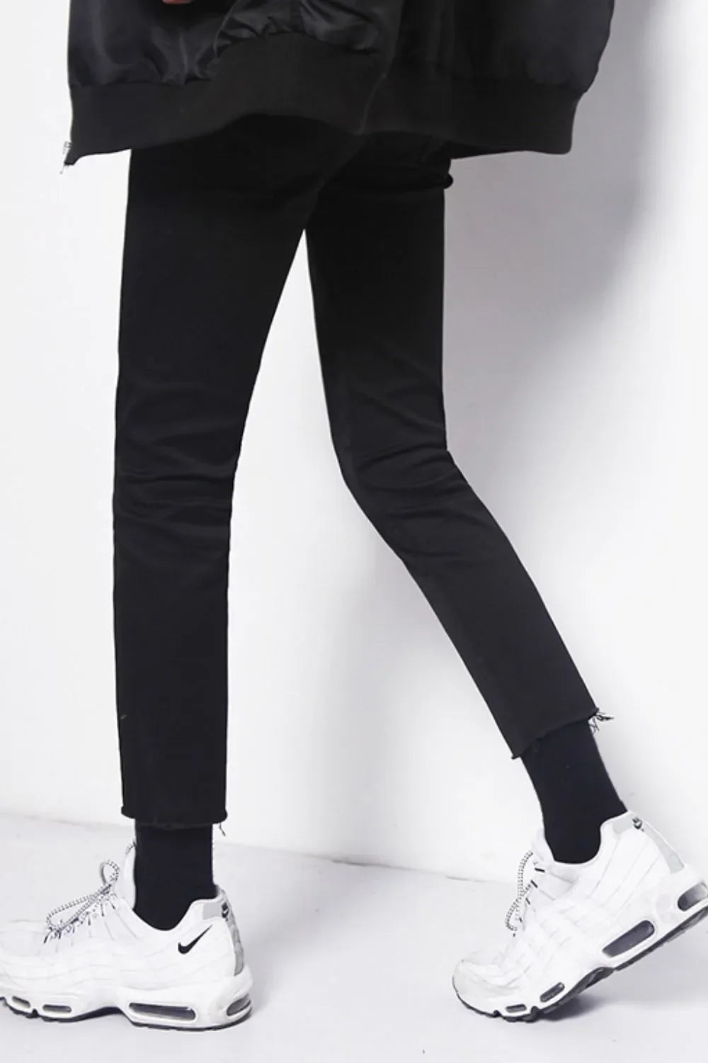 Men's Frayed Hem Skinny Jeans - tif-shop24.de