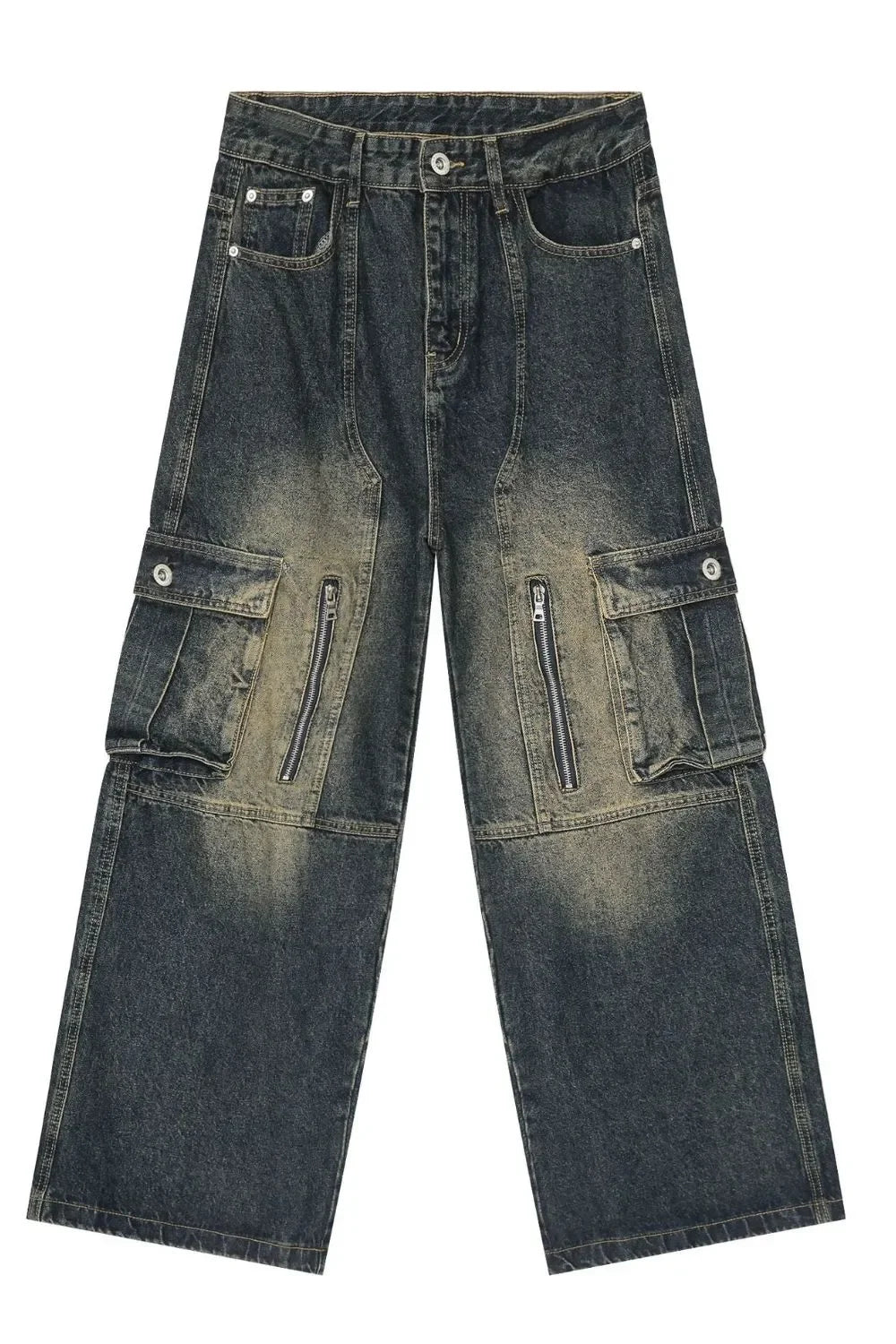Men's Wide Leg Cargo Jeans - tif-shop24.de