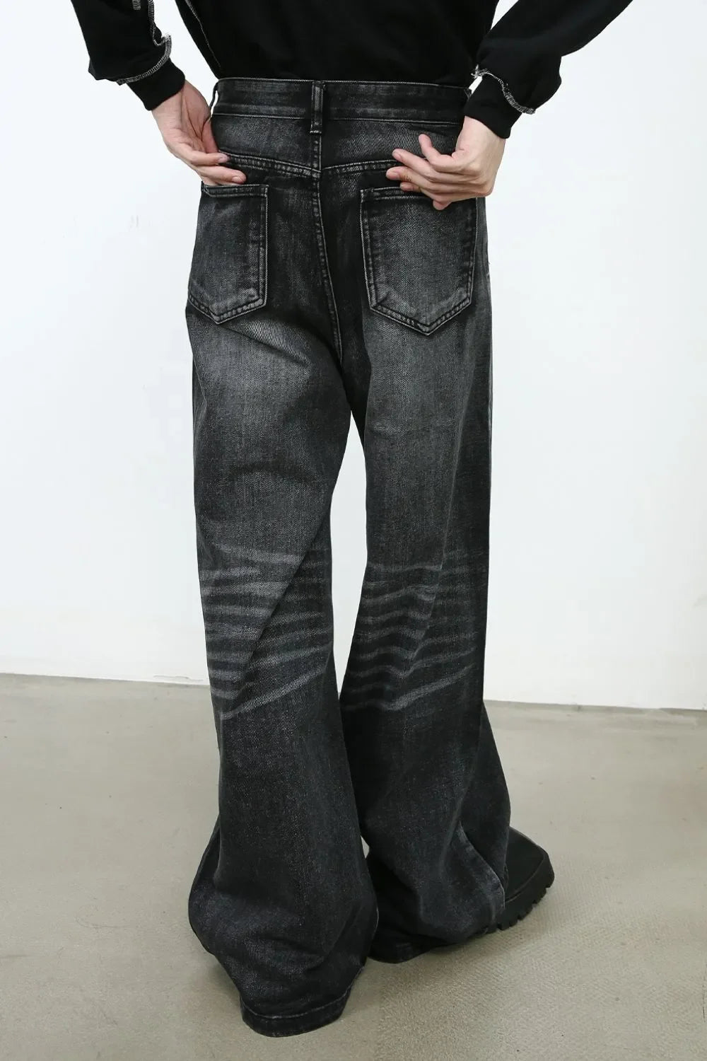 Men's Wide Leg Jeans with Pockets - tif-shop24.de