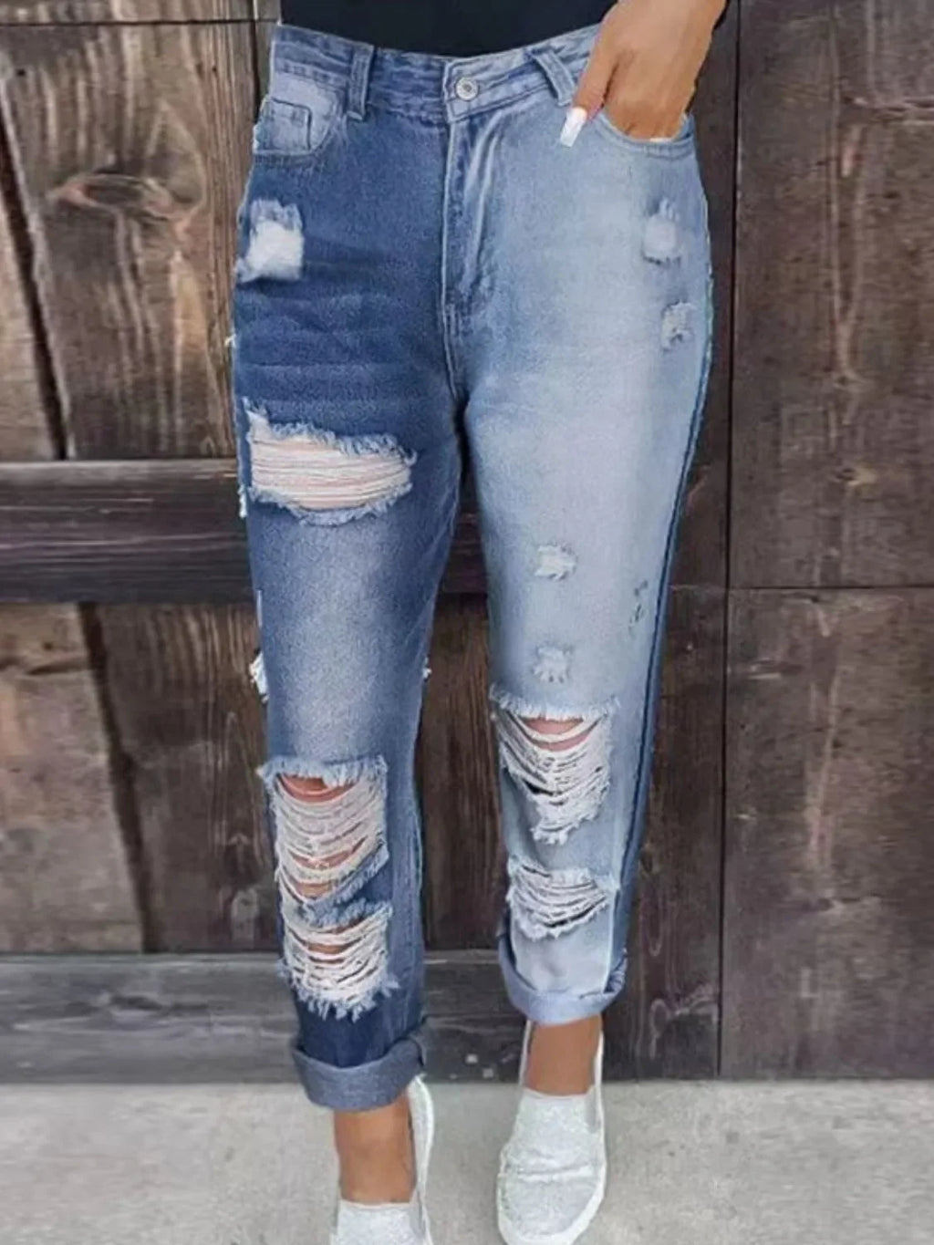 Distressed Jeans with Pockets - tif-shop24.de