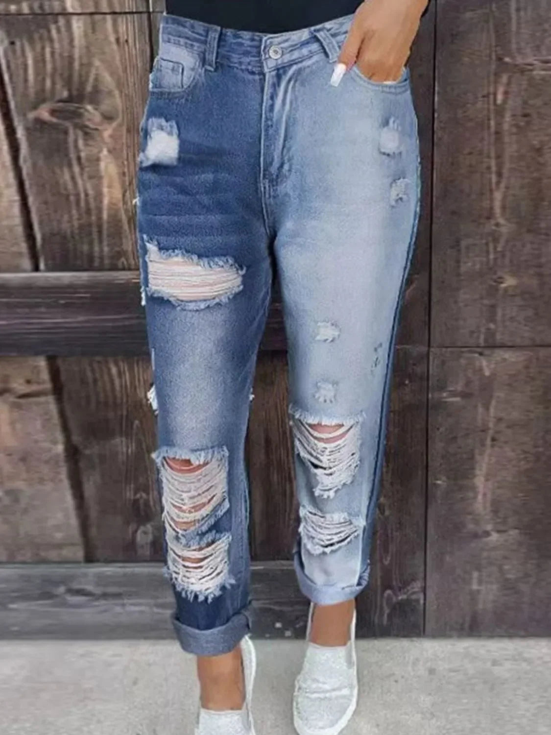 Distressed Jeans with Pockets - tif-shop24.de